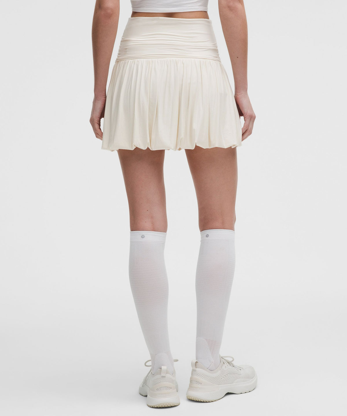 2-in-1 Bubble-Hem Mini Dress