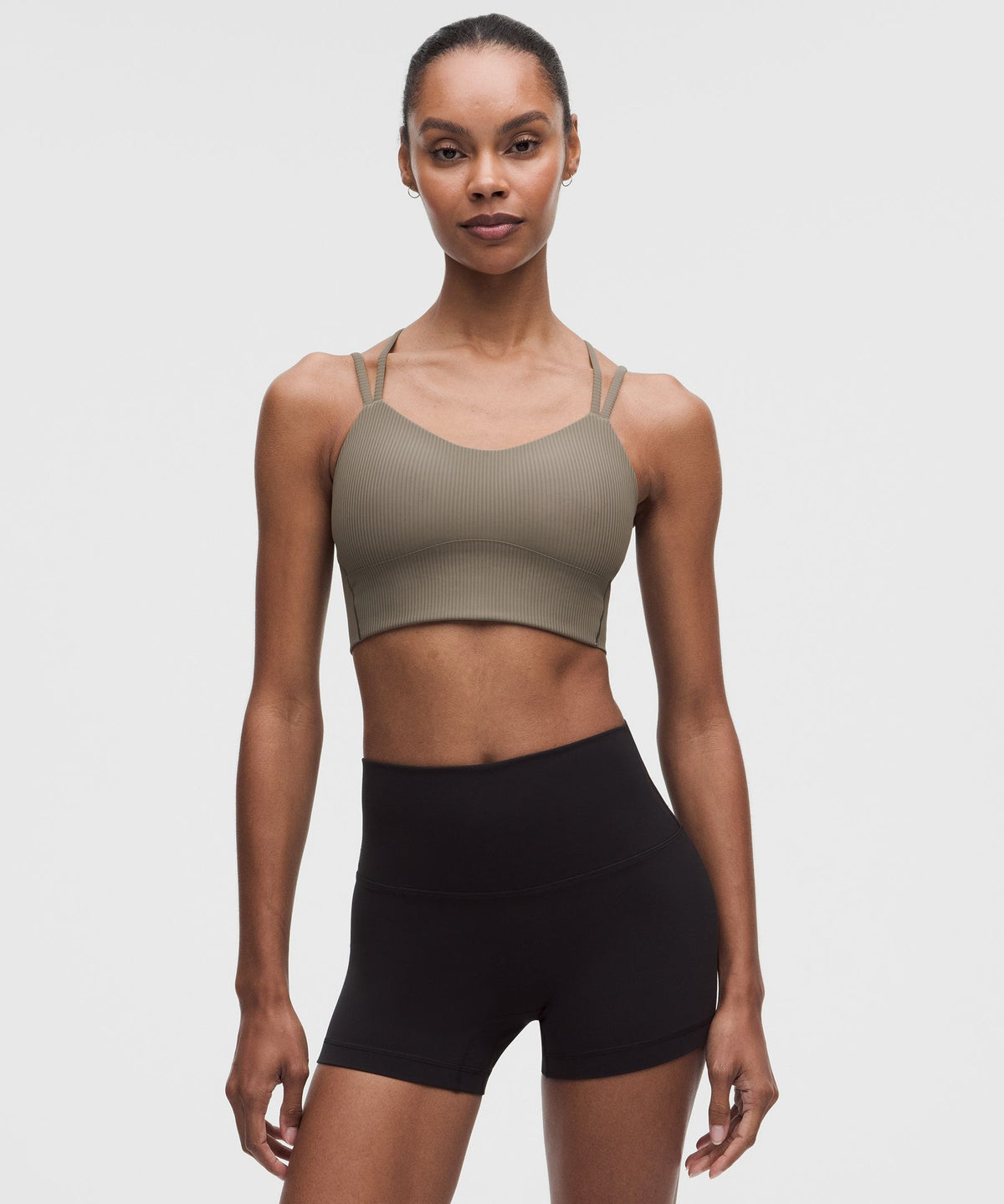 Like a Cloud Ribbed Longline BraLight Support, B/C Cup
