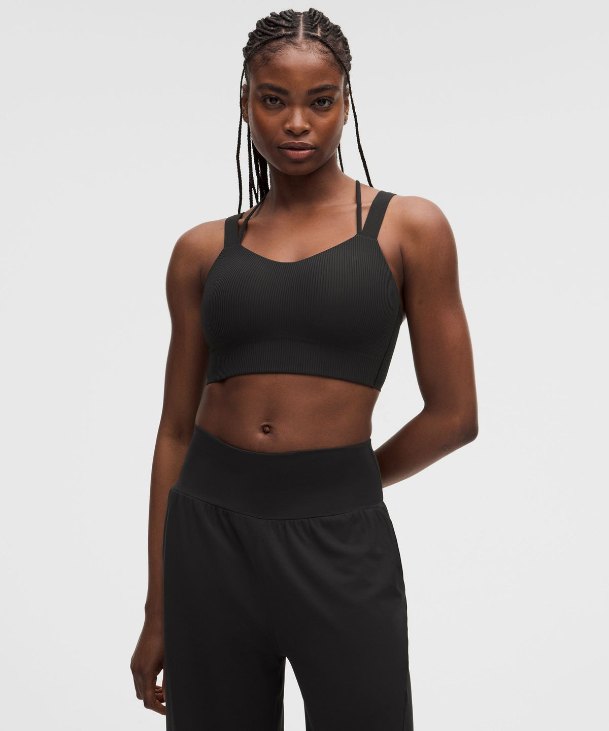 Like a Cloud Ribbed Longline BraLight Support, D/DD Cup