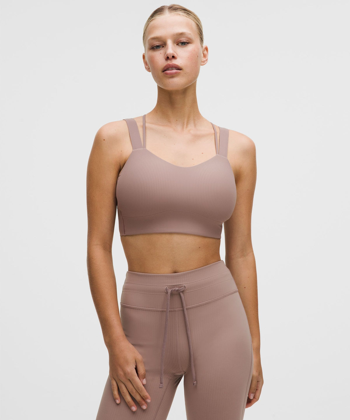 Like a Cloud Ribbed Longline BraLight Support, D/DD Cup