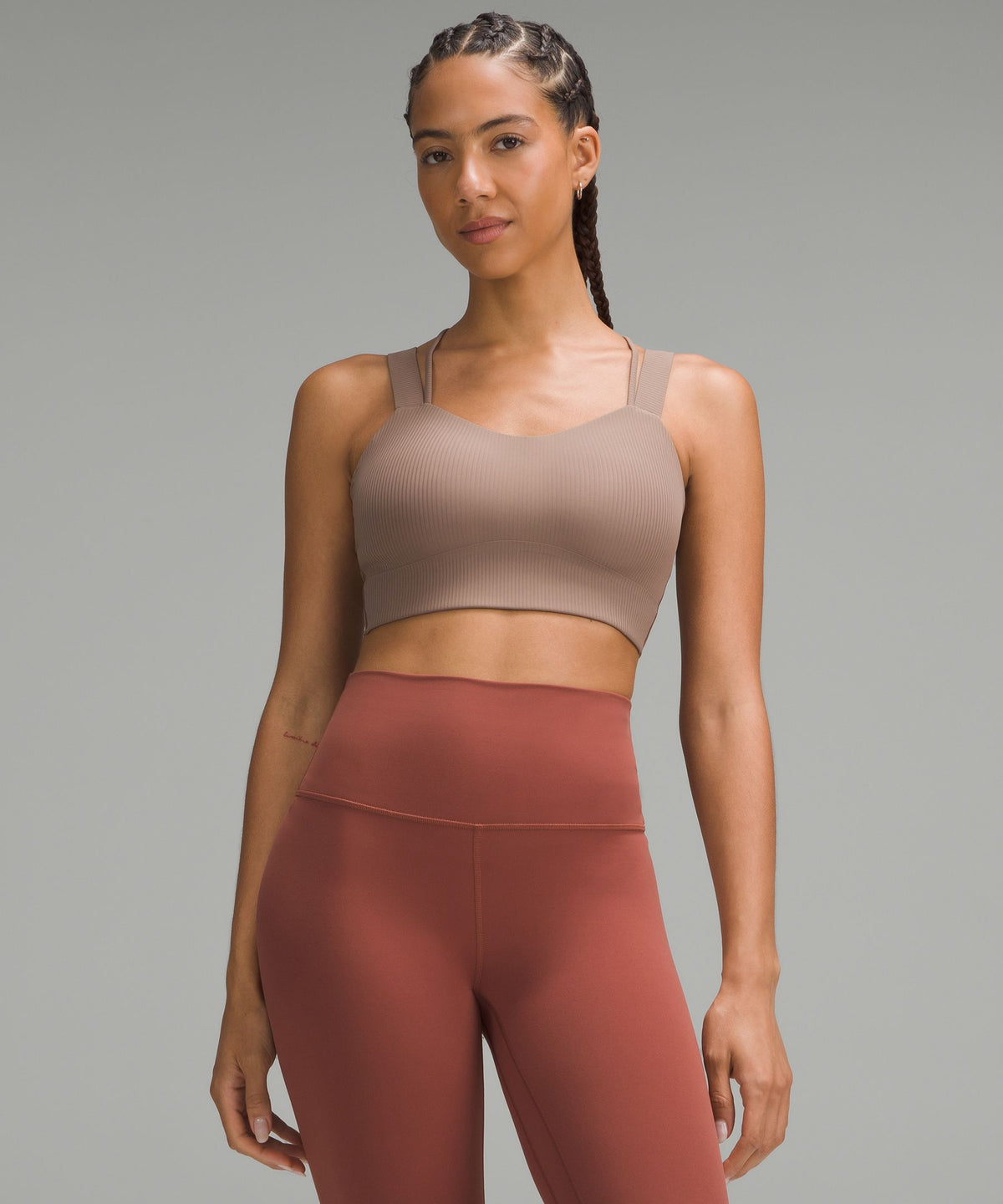 Like a Cloud Ribbed Longline BraLight Support, D/DD Cup