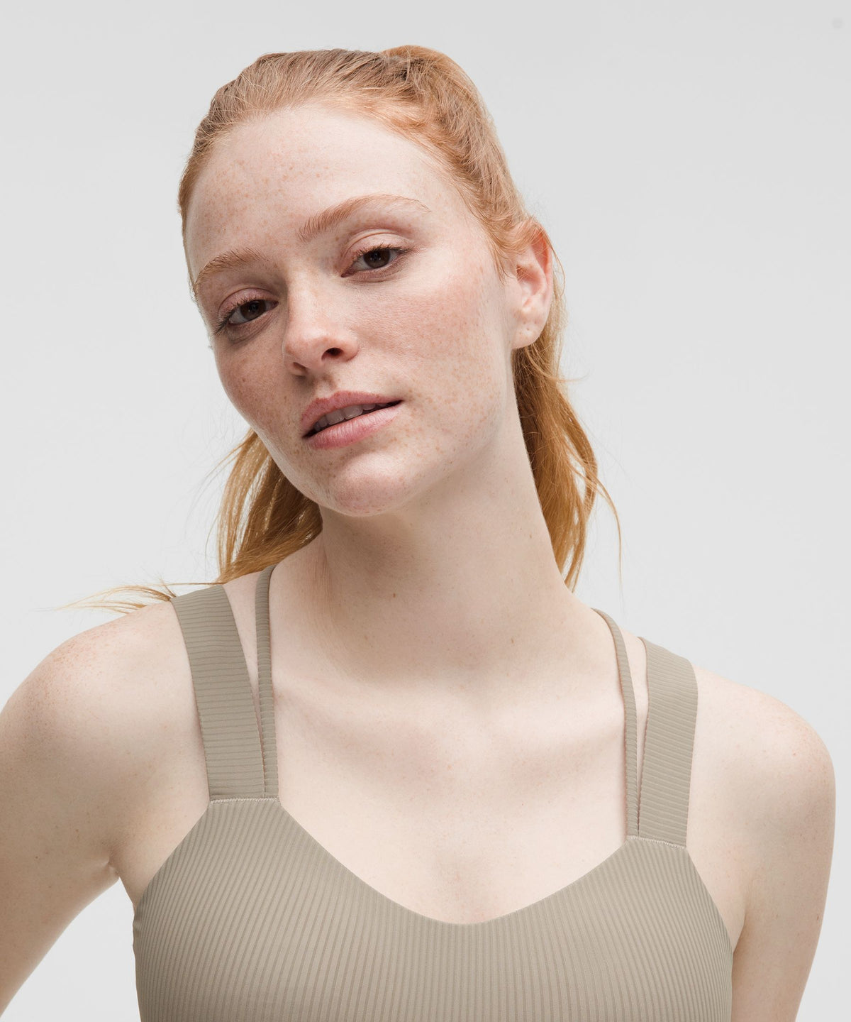 Like a Cloud Ribbed Longline BraLight Support, D/DD Cup