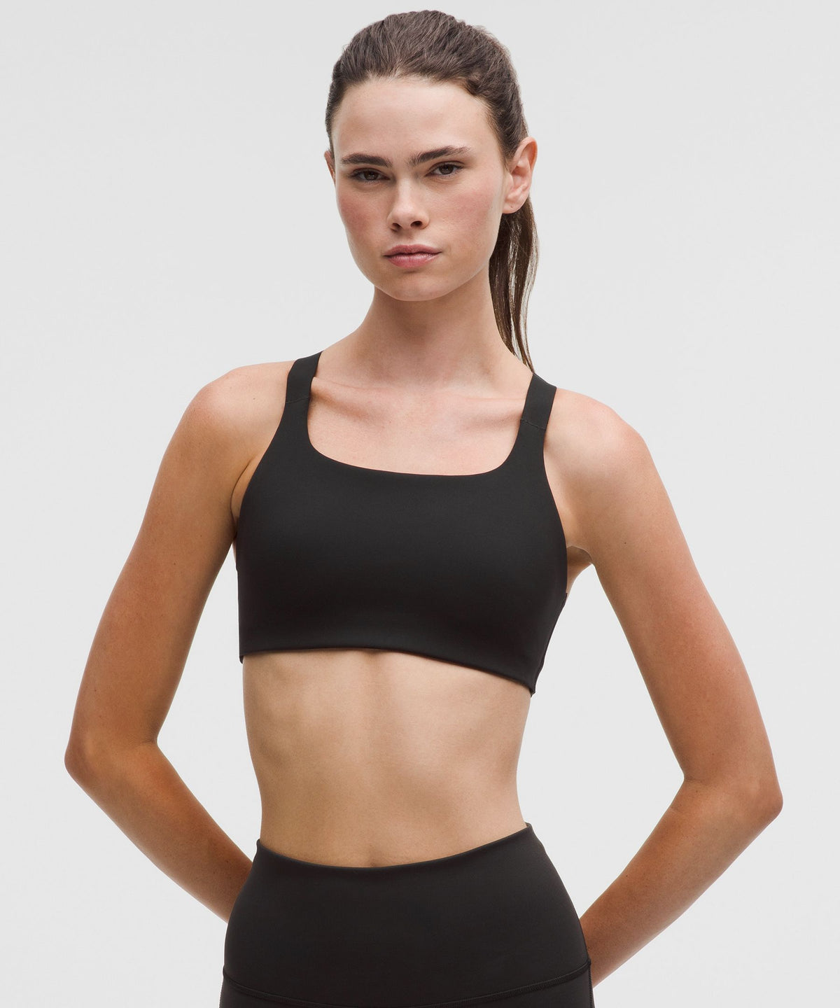 Ultralu Square-Neck Workout BraMedium Support, B/C Cup