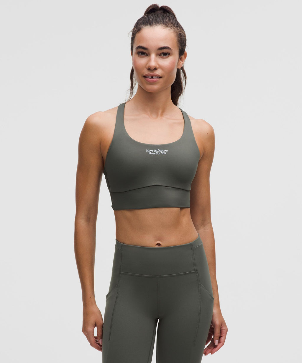 lululemon Energy Longline Bra Medium Support, B–D Cups EvolveMove in Nature