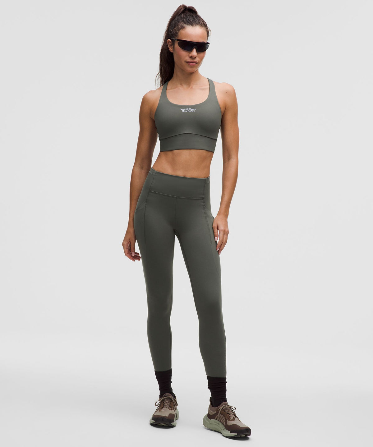 lululemon Energy Longline Bra Medium Support, B–D Cups EvolveMove in Nature