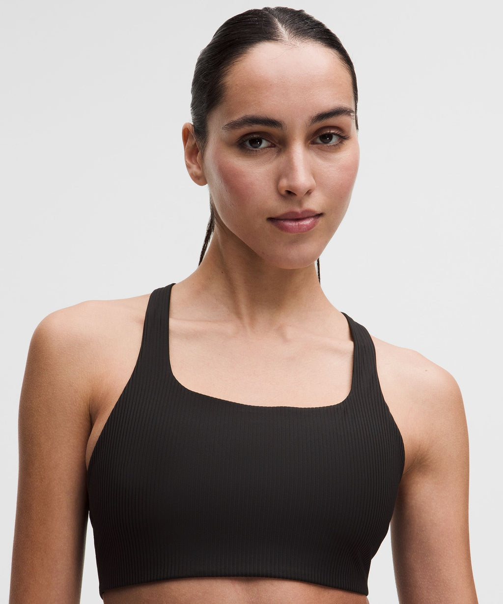 All-Time Hero Ribbed Sports BraMedium Support, B/C Cup