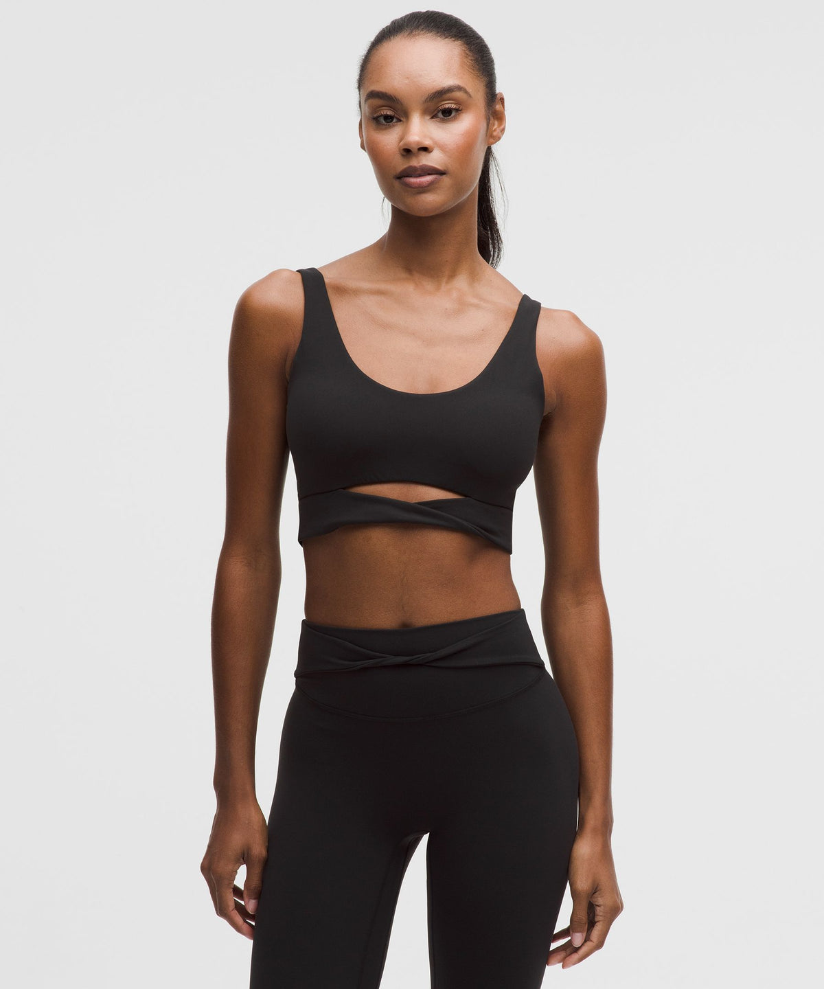 Nulu Twist-Front Scoop-Neck BraLight Support, B/C Cup