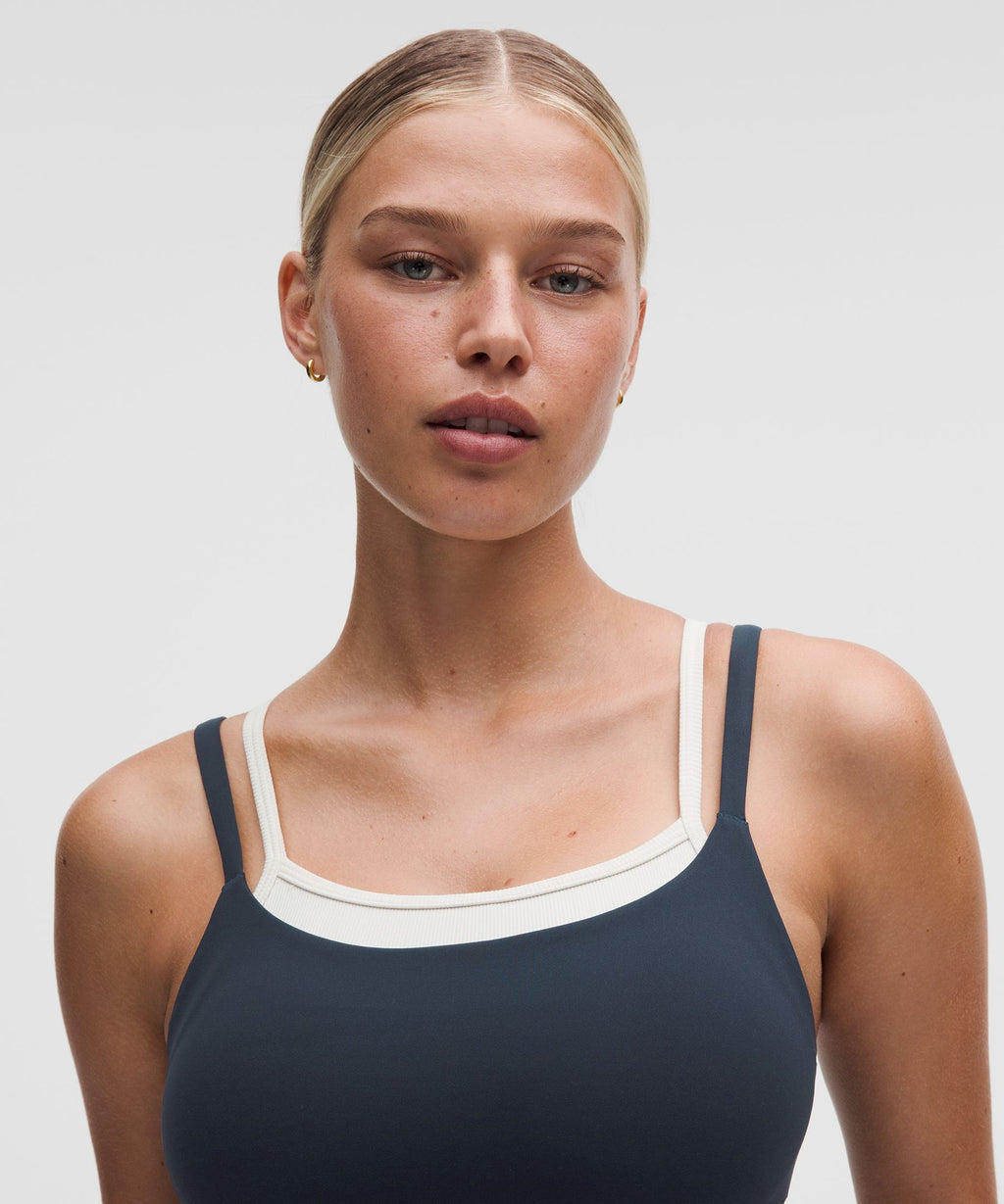 Layered Cami-Strap BraLight Support, C/D Cup