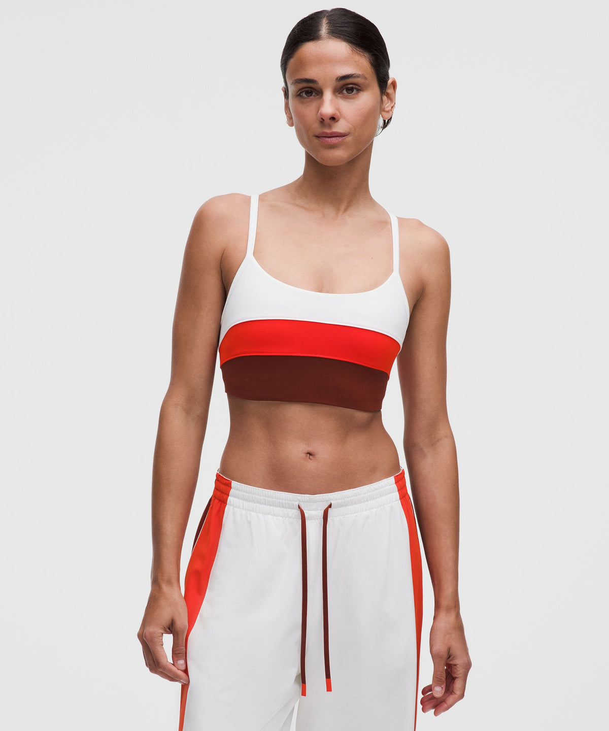 Scoop-Neck Racerback Tennis BraMedium Support, B/C Cup
