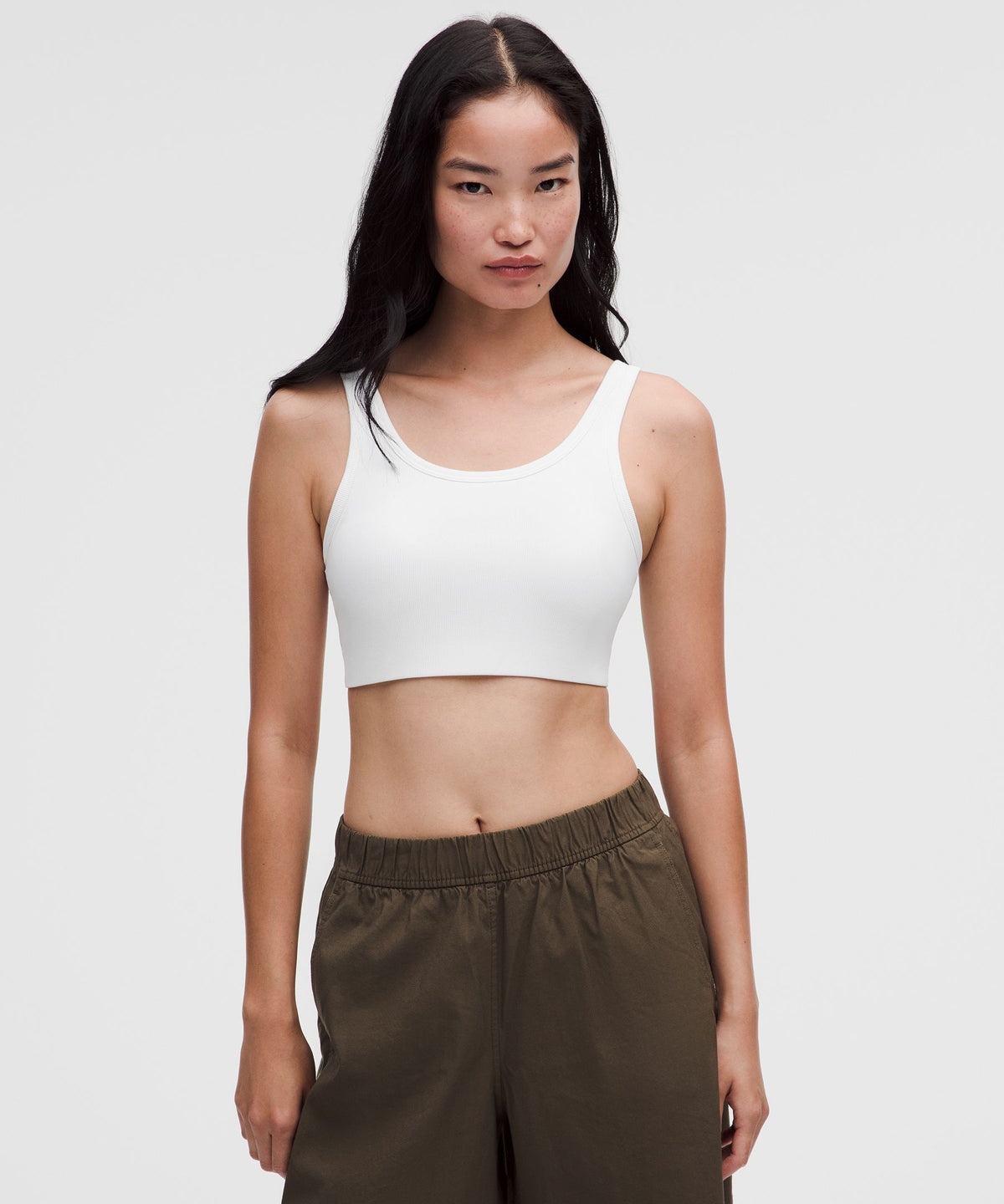 Nulu Ribbed Scoop-Neck BraLight Support, B/C Cup