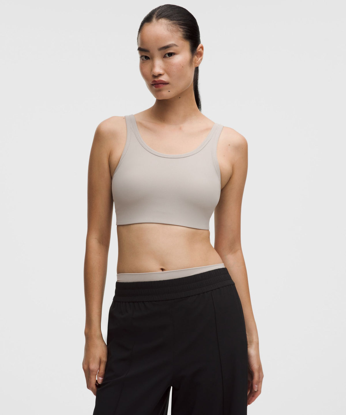 Nulu Ribbed Scoop-Neck BraLight Support, B/C Cup