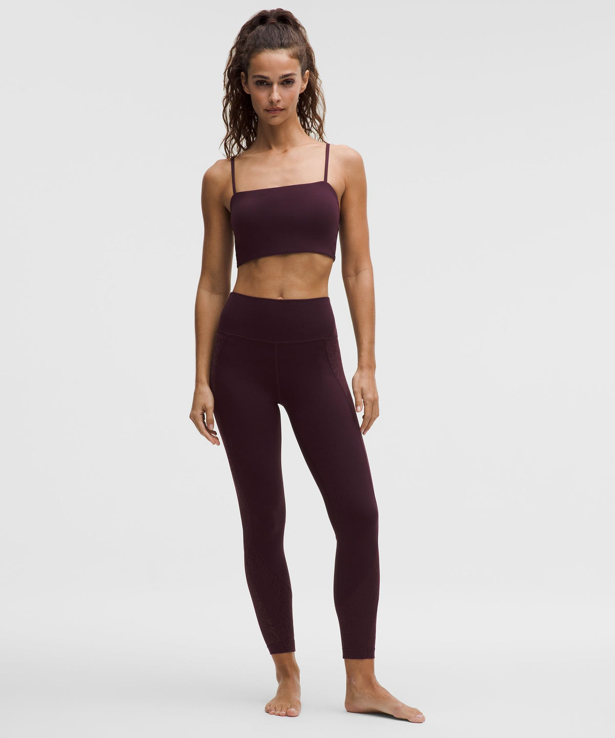 Nulu Paisley Lace-Back Yoga BraLight Support, B/C Cup