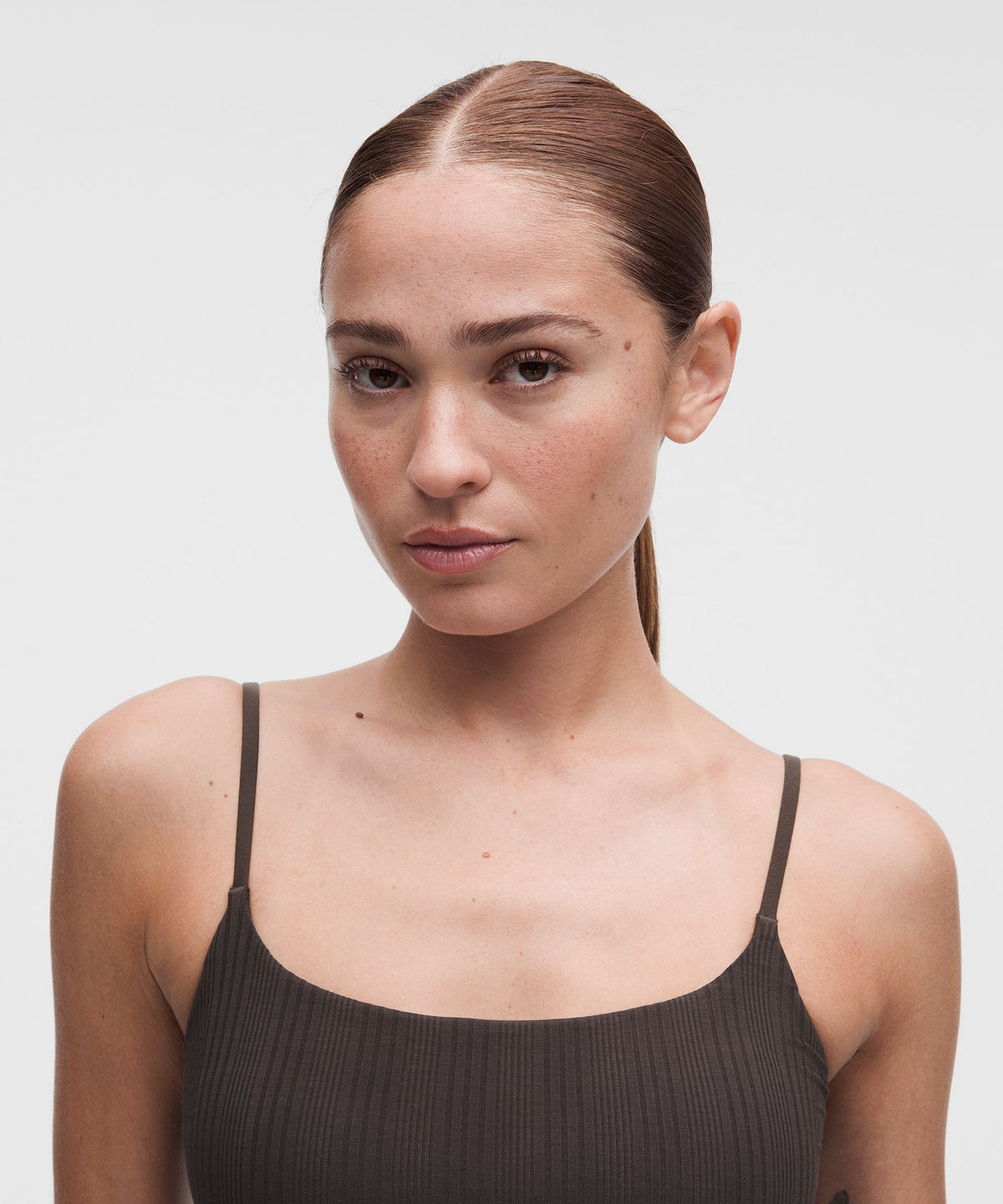 UnderEase Cami Strap Ribbed Longline Bralette A–C Cups