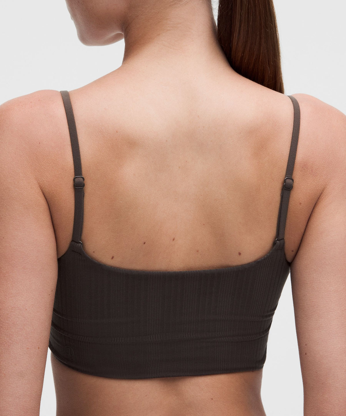 UnderEase Cami Strap Ribbed Longline Bralette A–C Cups