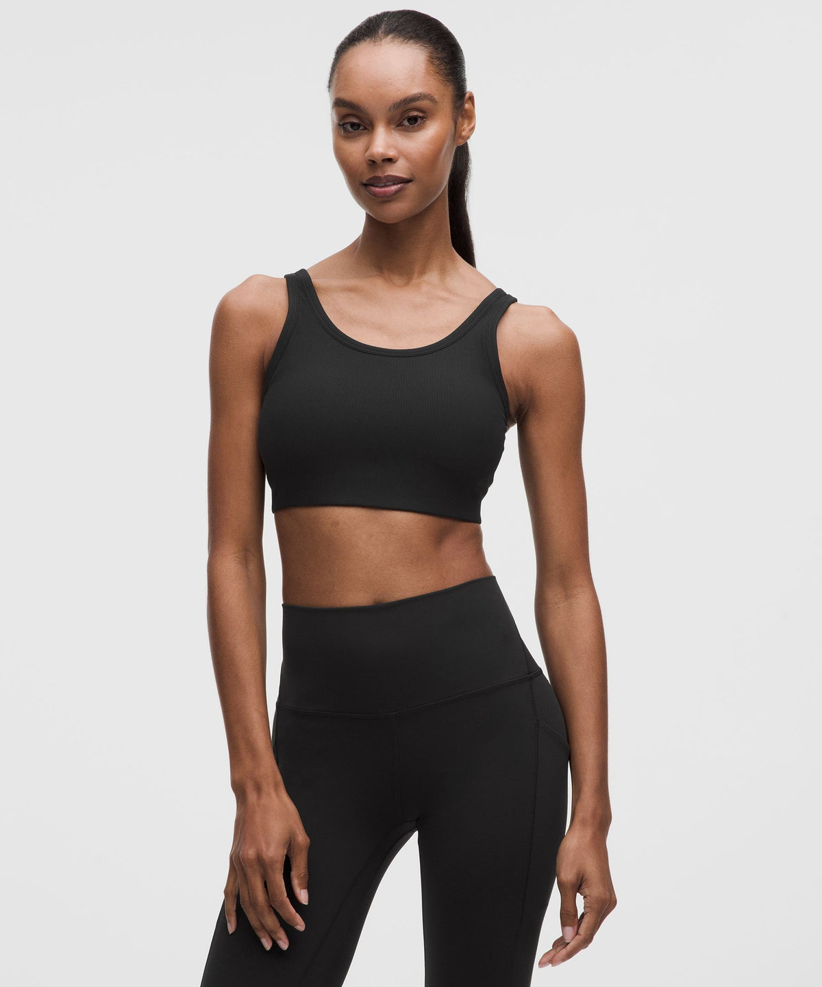 Nulu Ribbed Scoop-Neck BraLight Support, B/C Cup