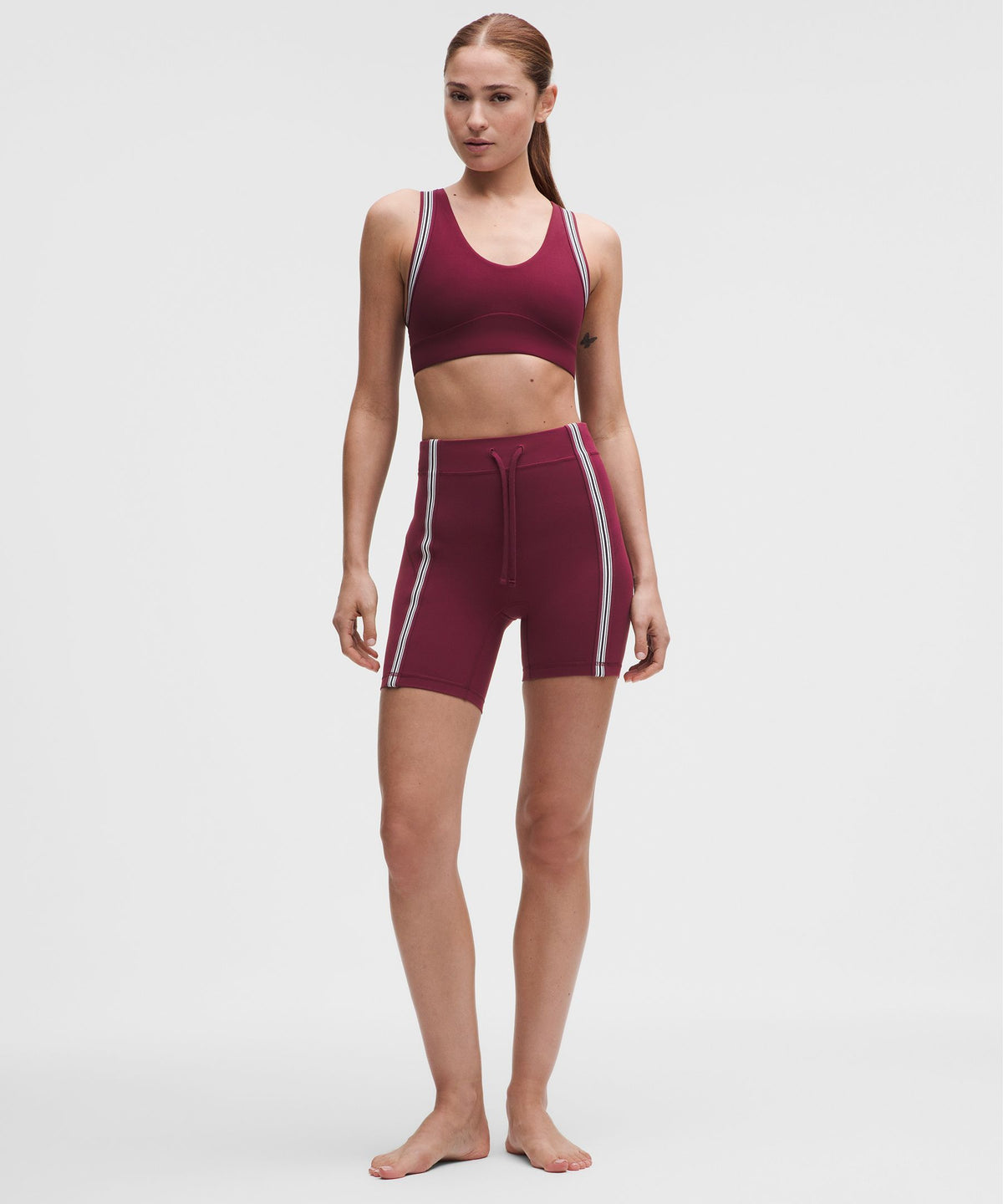 Groove Yoga Bra Light Support, B/C CupStriped Trim