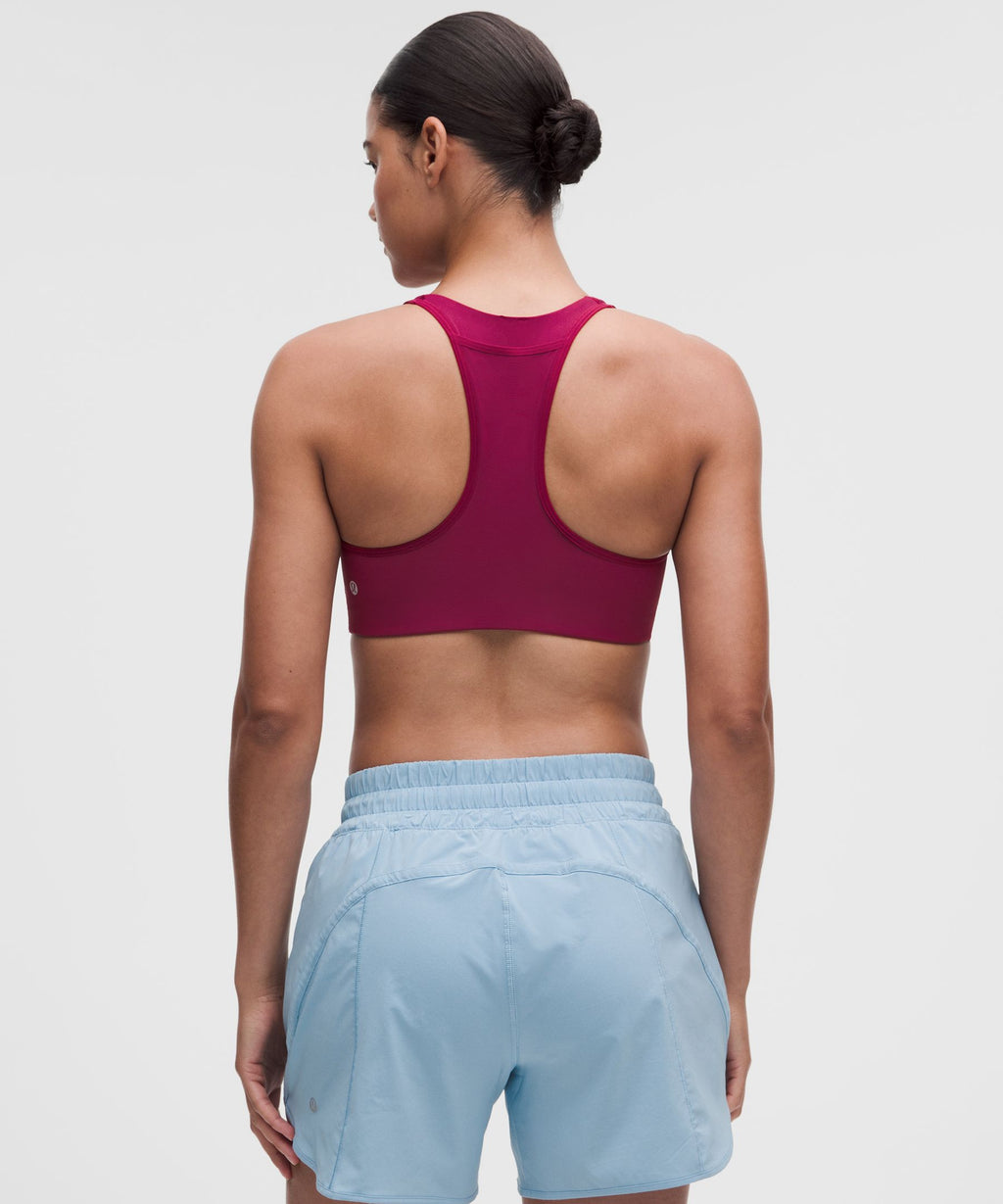 Back Pocket Racerback Run BraMedium Support, B/C Cup