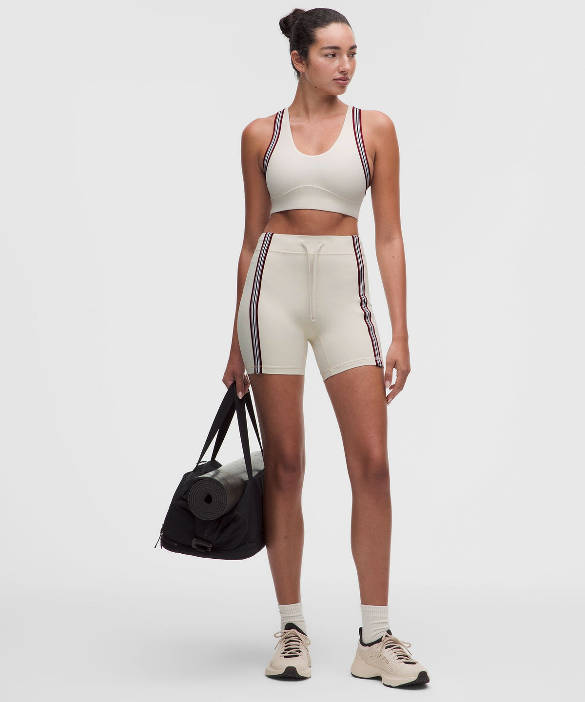 Groove Yoga Bra Light Support, B/C CupStriped Trim