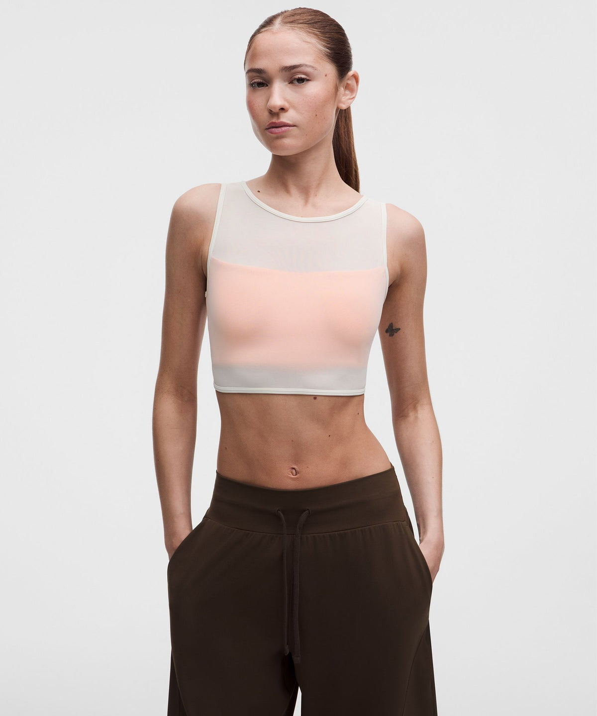 Bend This Mesh Bandeau and V-Neck BraLight Support, A–C Cups