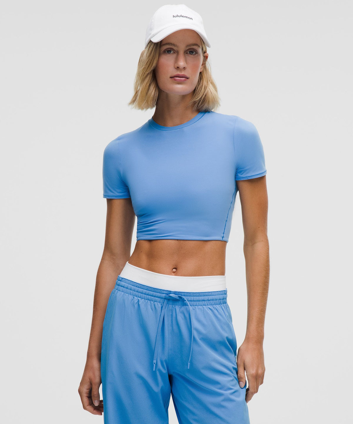 Wundermost Ultra-Soft Nulu Crewneck Cropped T-Shirt