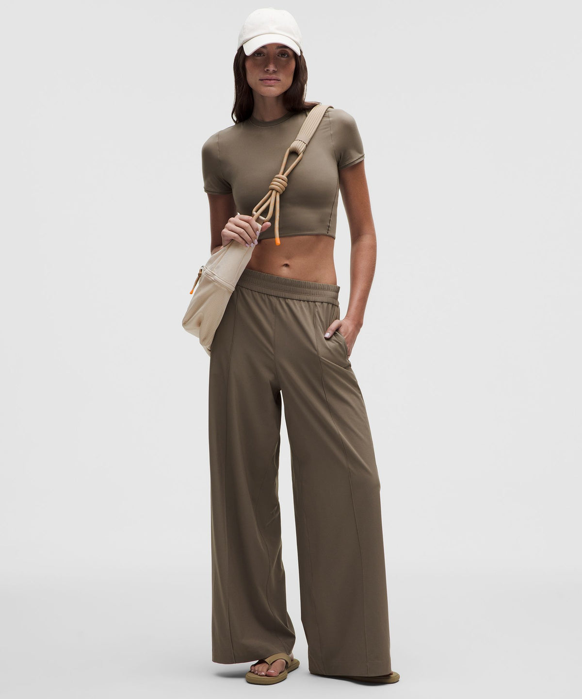 Wundermost Ultra-Soft Nulu Crewneck Cropped T-Shirt