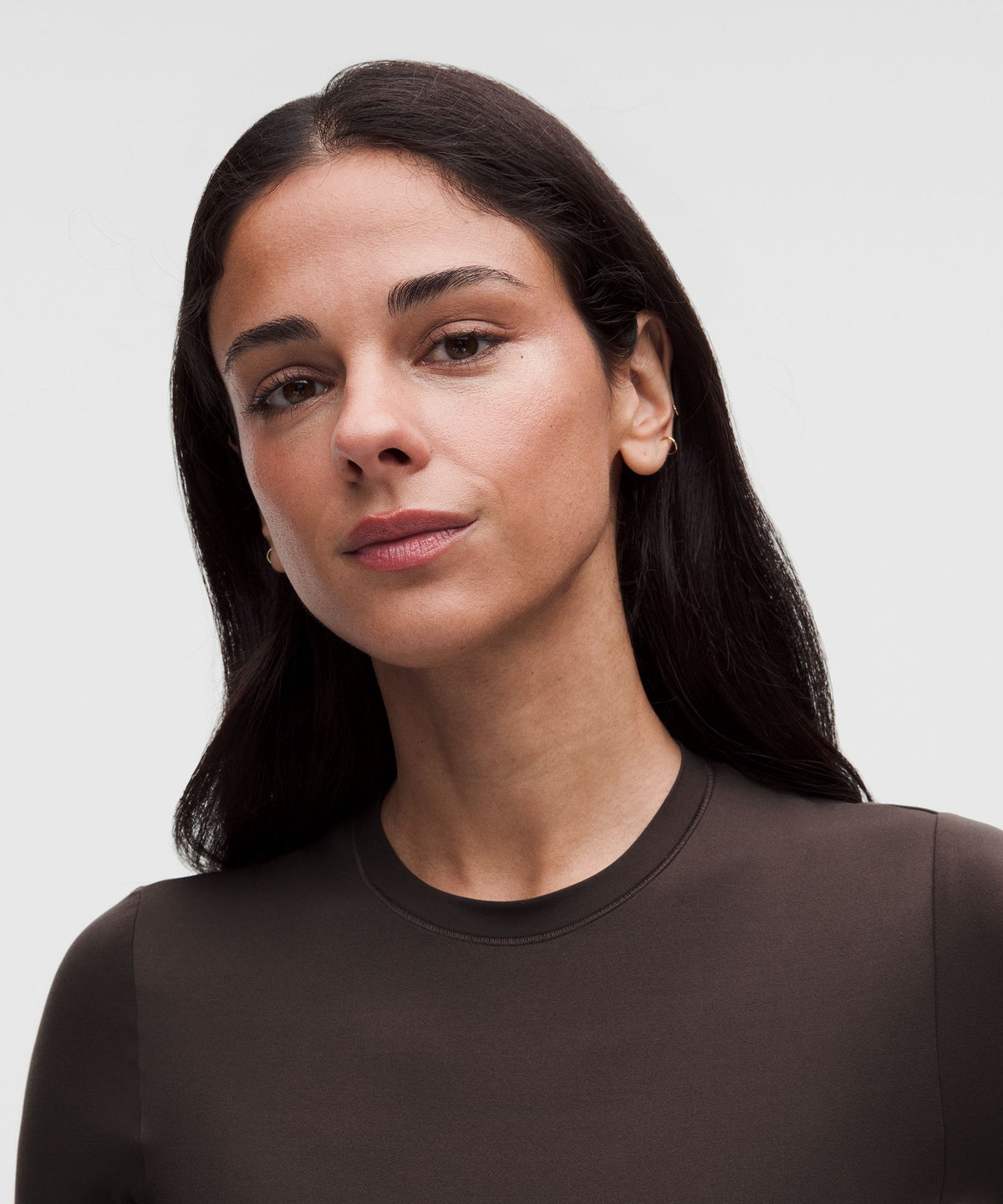 Wundermost Ultra-Soft Nulu Crewneck Cropped T-Shirt