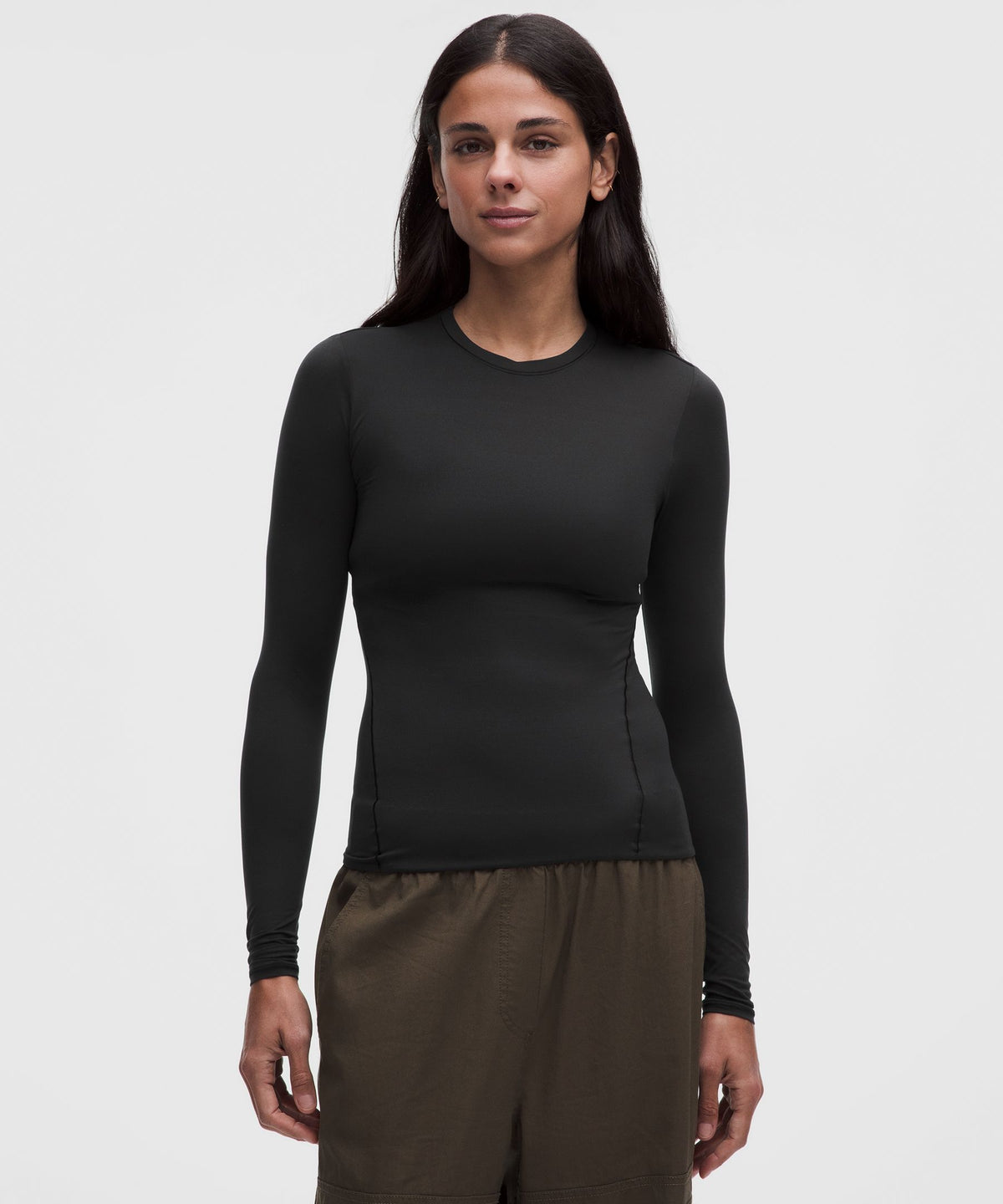 Wundermost Ultra-Soft Nulu Crewneck Long-Sleeve Shirt