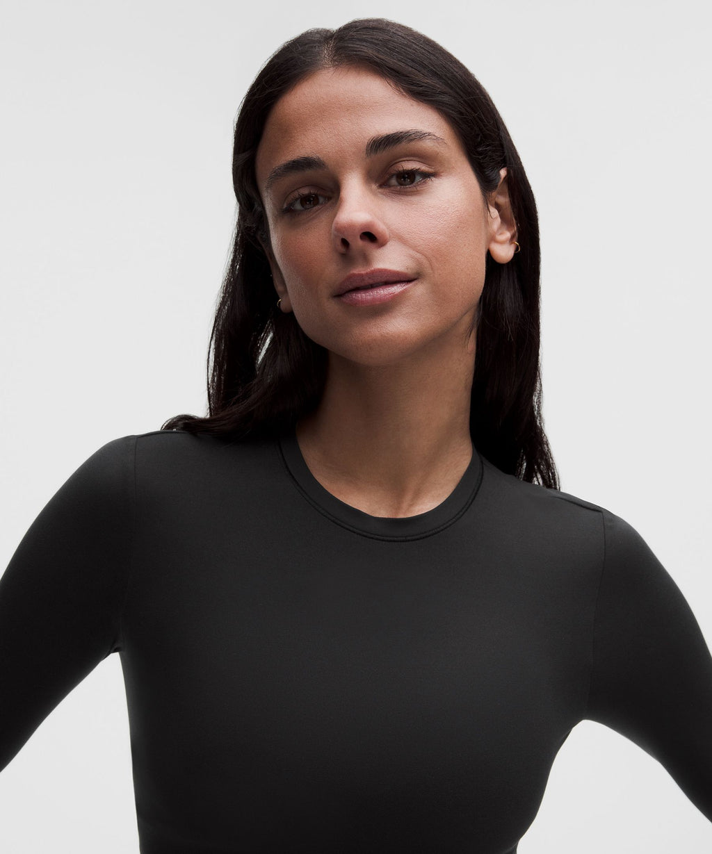 Wundermost Ultra-Soft Nulu Crewneck Long-Sleeve Shirt