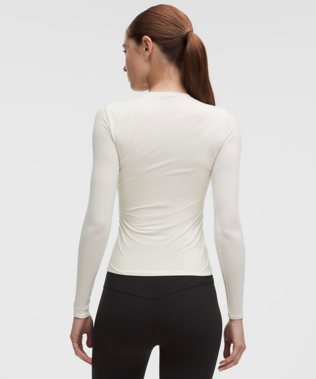 Wundermost Ultra-Soft Nulu Crewneck Long-Sleeve Shirt