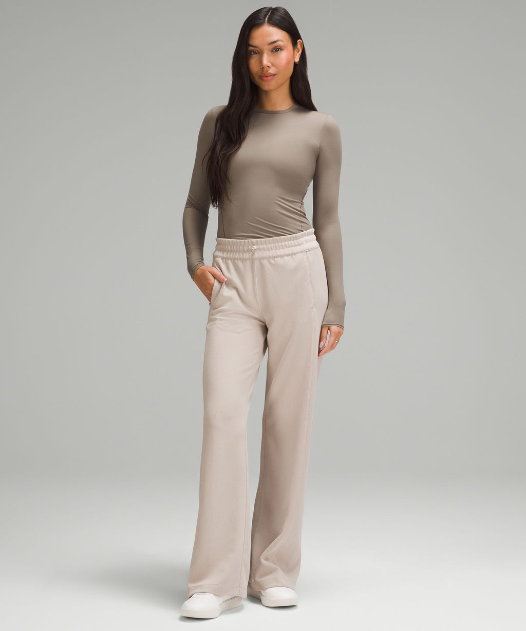 Wundermost Ultra-Soft Nulu Crewneck Long-Sleeve Shirt