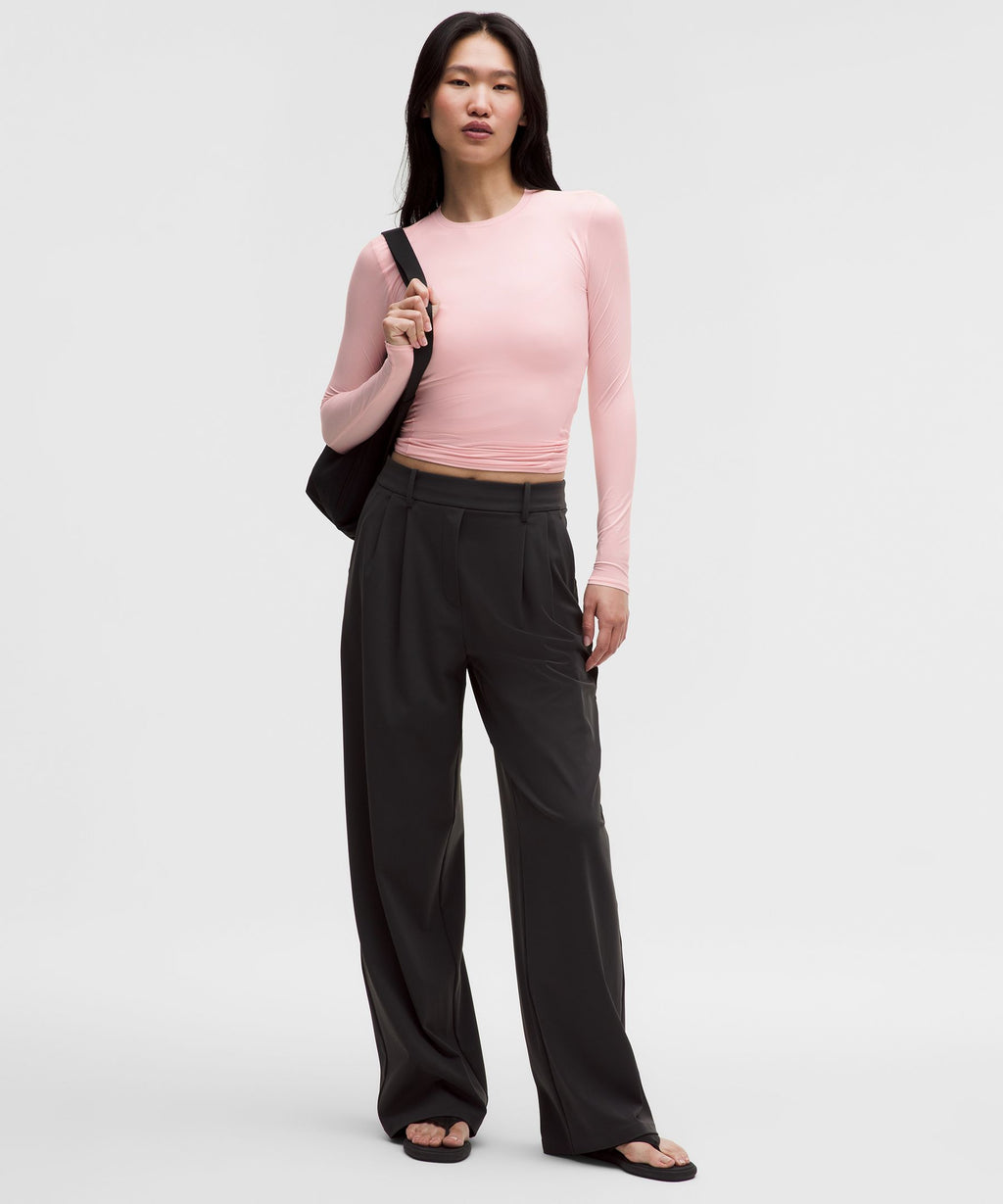 Wundermost Ultra-Soft Nulu Crewneck Long-Sleeve Shirt