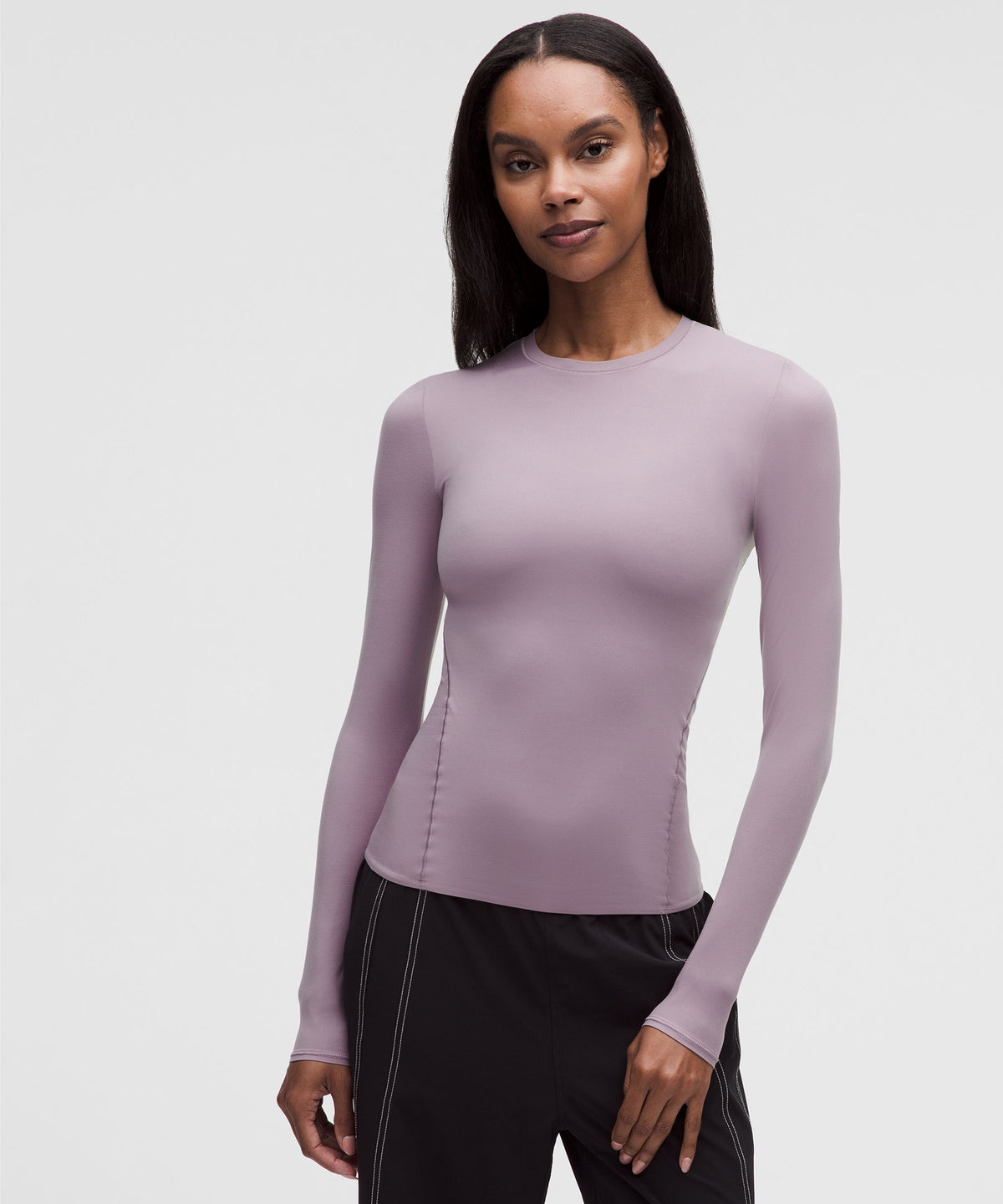 Wundermost Ultra-Soft Nulu Crewneck Long-Sleeve Shirt