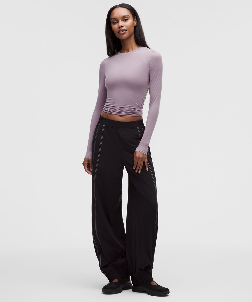 Wundermost Ultra-Soft Nulu Crewneck Long-Sleeve Shirt