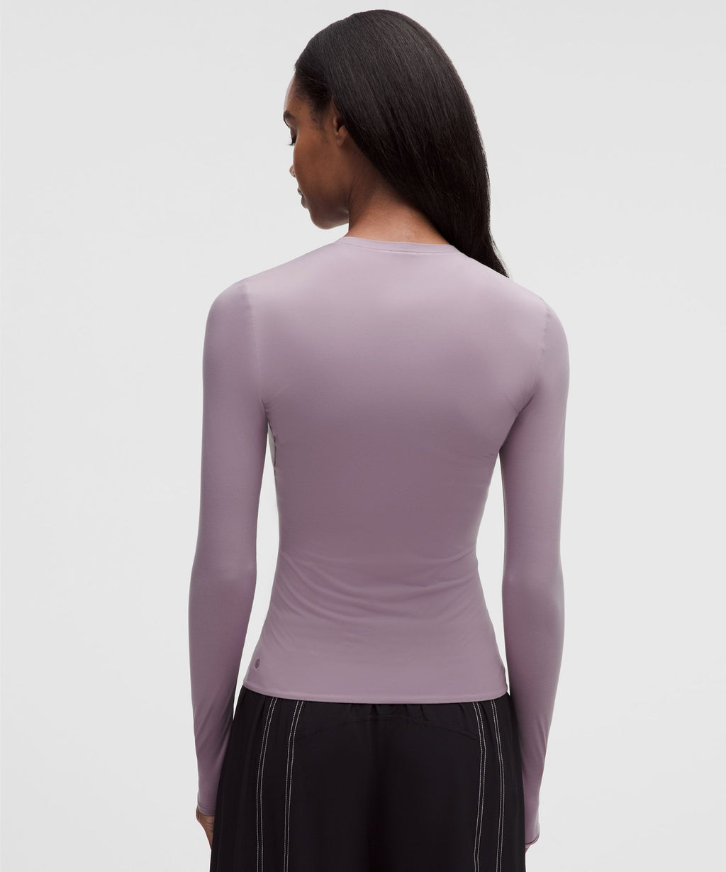 Wundermost Ultra-Soft Nulu Crewneck Long-Sleeve Shirt