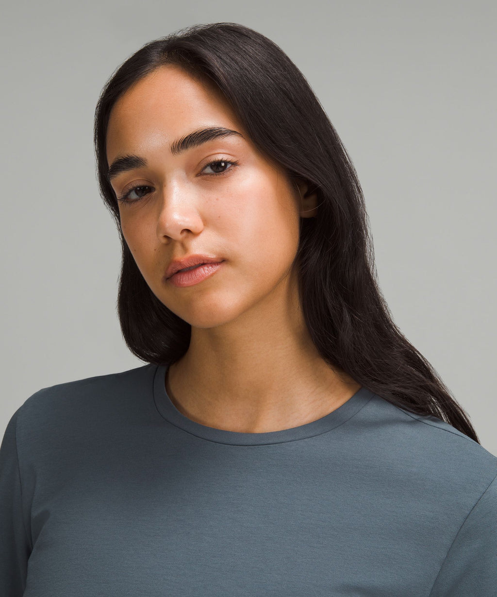 Organic Cotton Crewneck Long-Sleeve Shirt