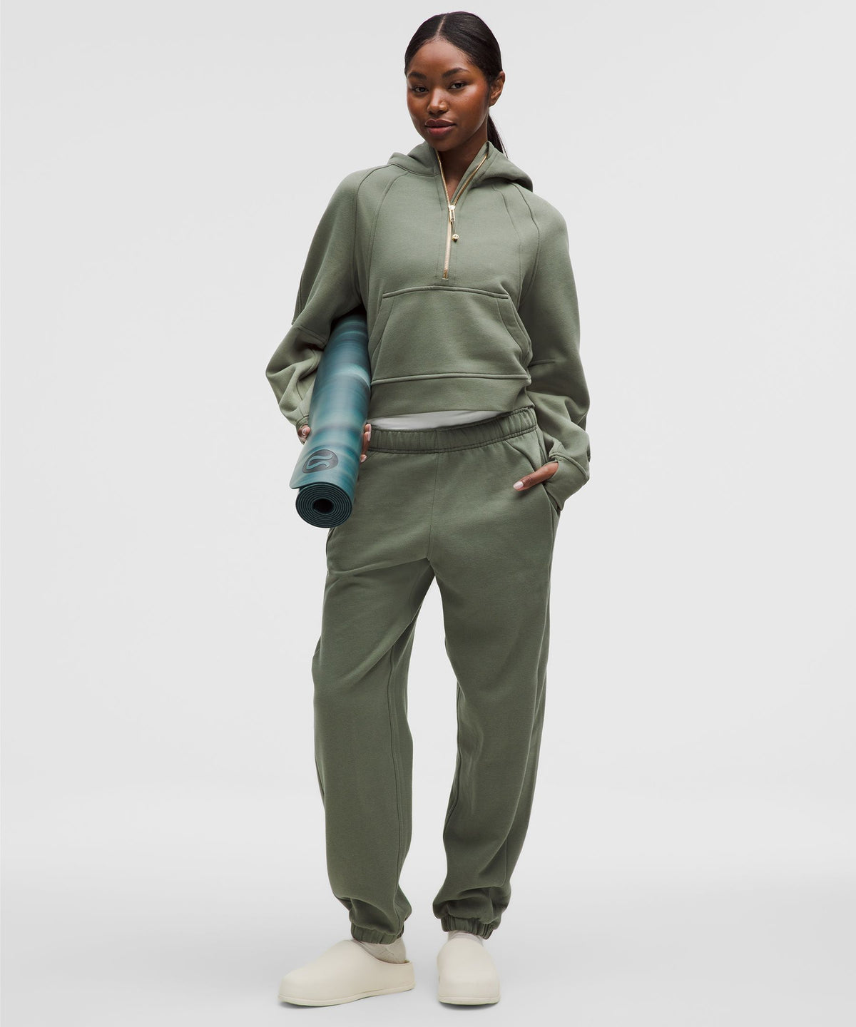 Scuba Oversized Half-Zip Hoodie