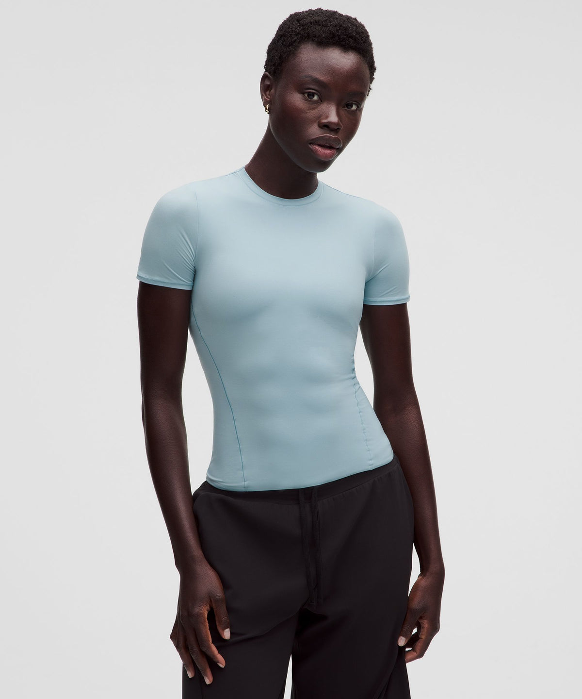 Wundermost Ultra-Soft Nulu Hip-Length Crewneck Shirt