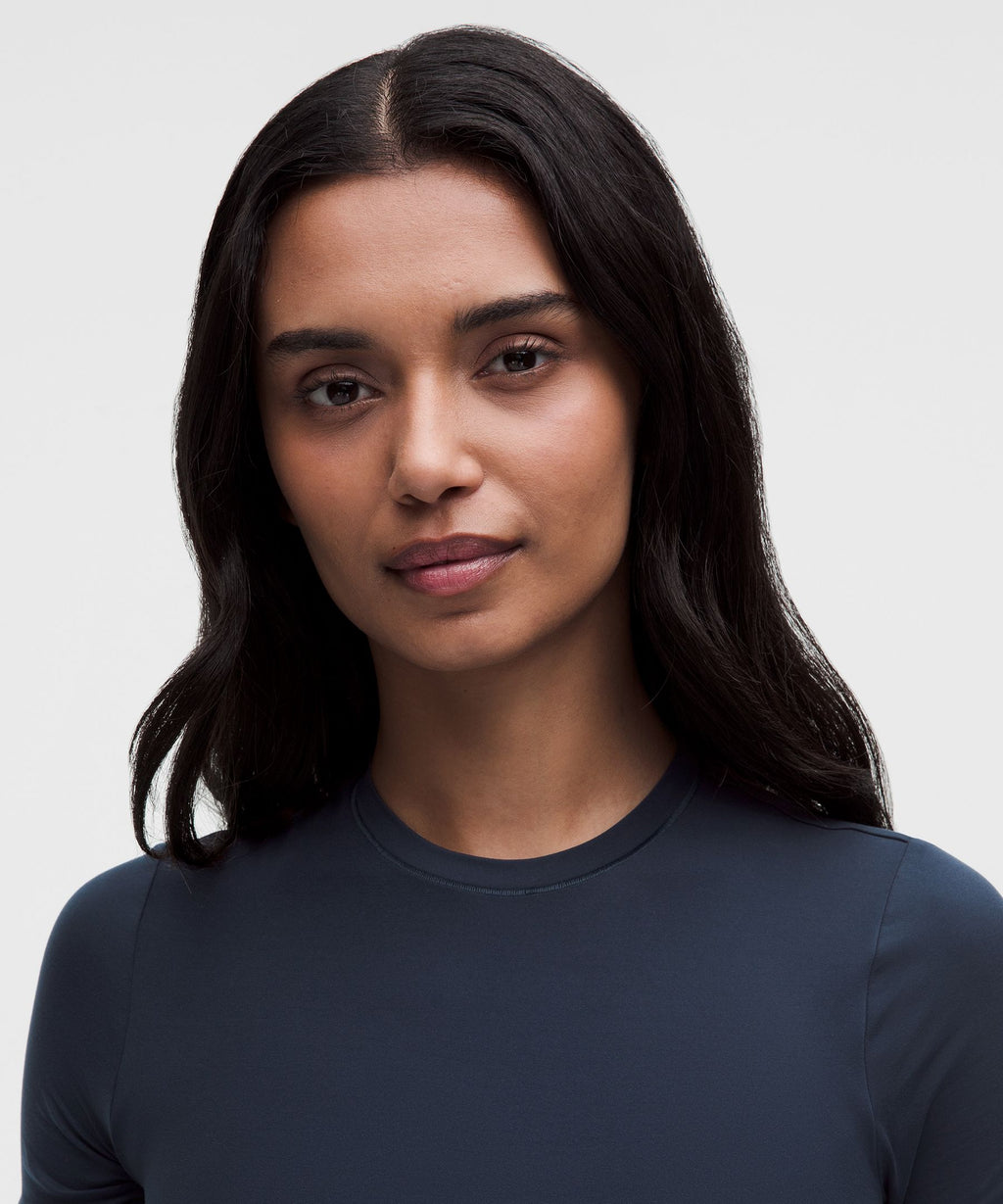 Wundermost Ultra-Soft Nulu Hip-Length Crewneck Shirt