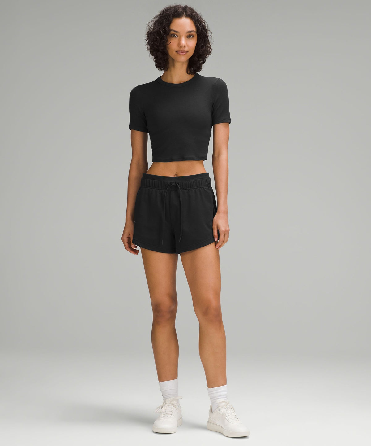 Hold Tight Straight-Hem Cropped T-Shirt