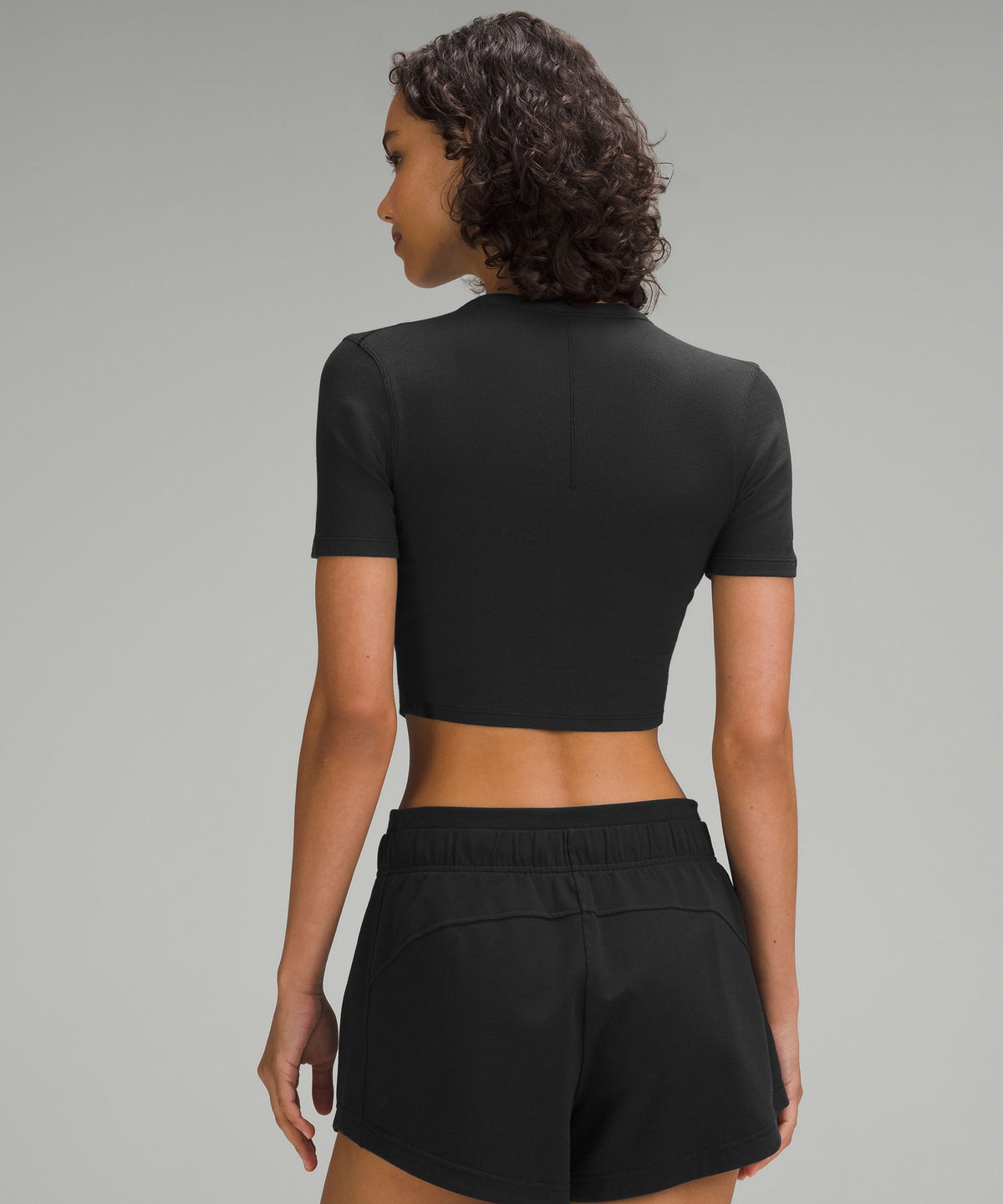 Hold Tight Straight-Hem Cropped T-Shirt