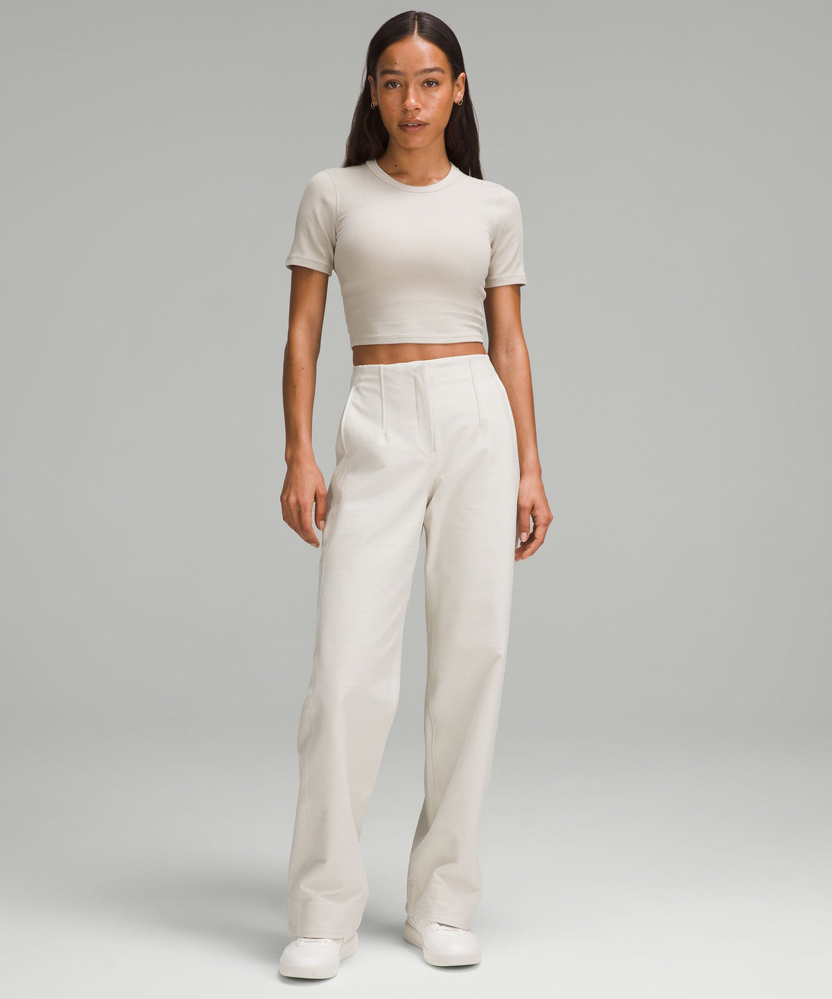 Hold Tight Straight-Hem Cropped T-Shirt