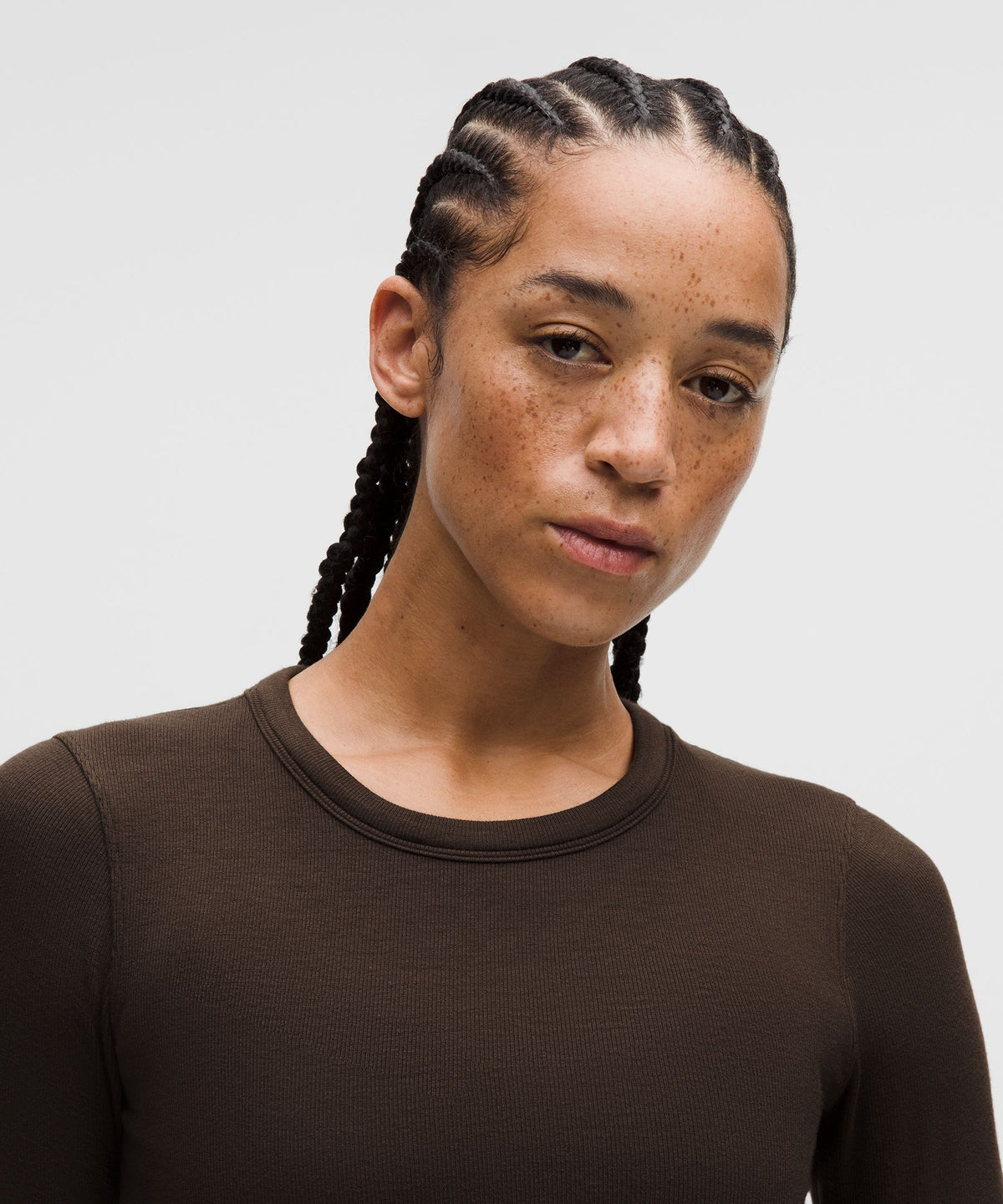 Hold Tight Straight-Hem Cropped Long-Sleeve Shirt