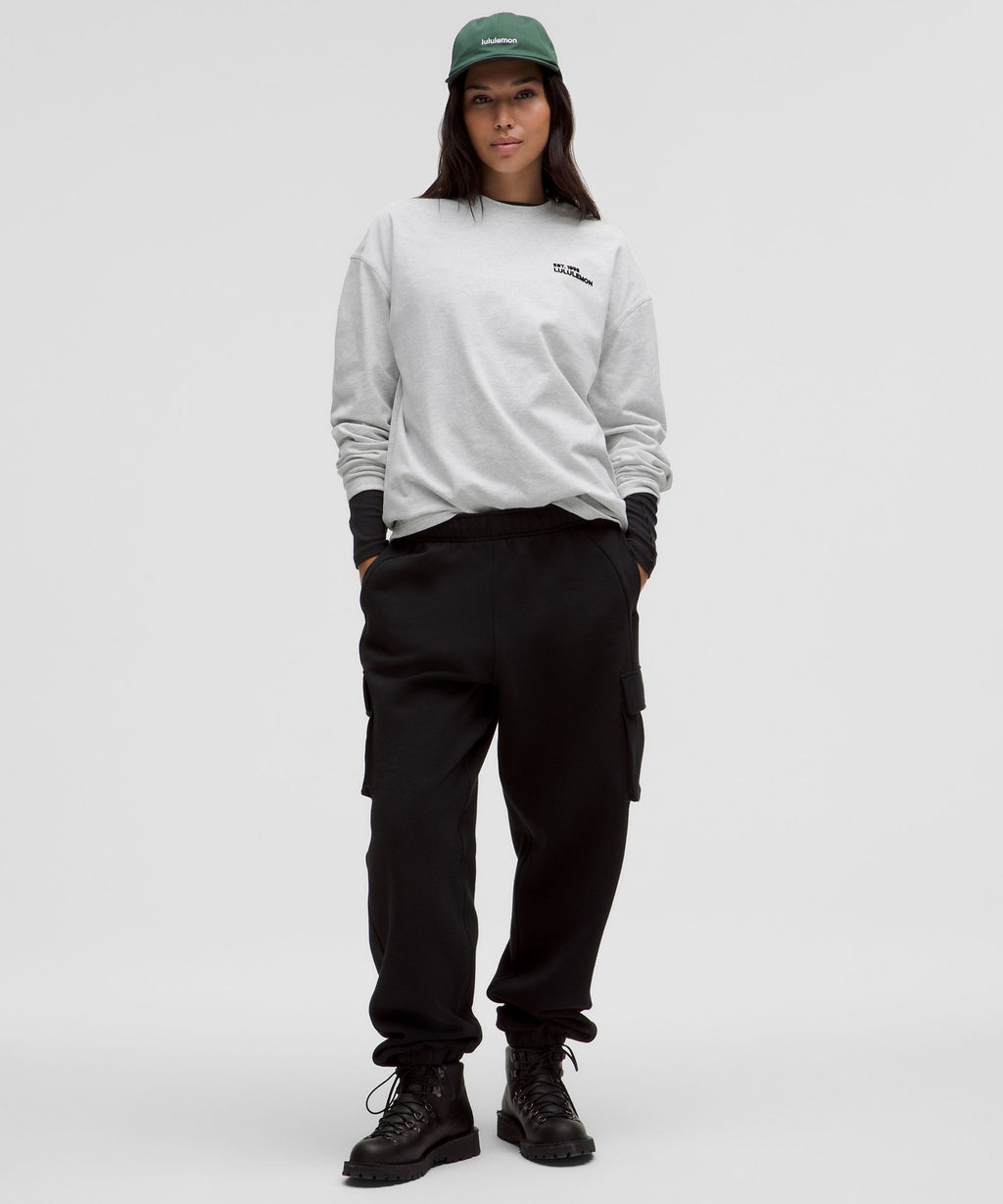 Heavyweight Cotton Crewneck Long-Sleeve Shirt