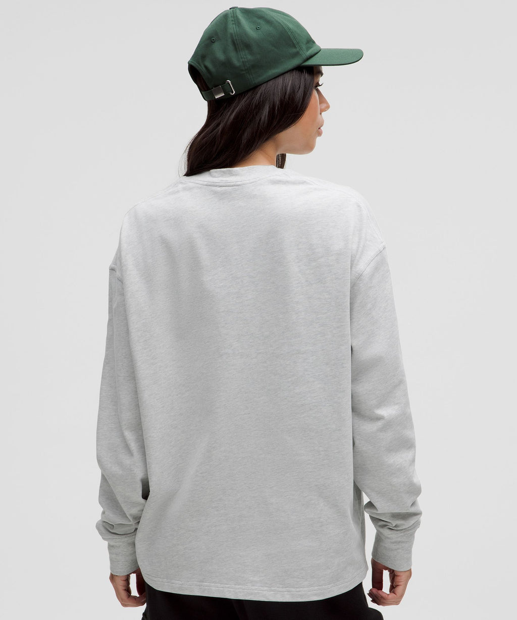 Heavyweight Cotton Crewneck Long-Sleeve Shirt