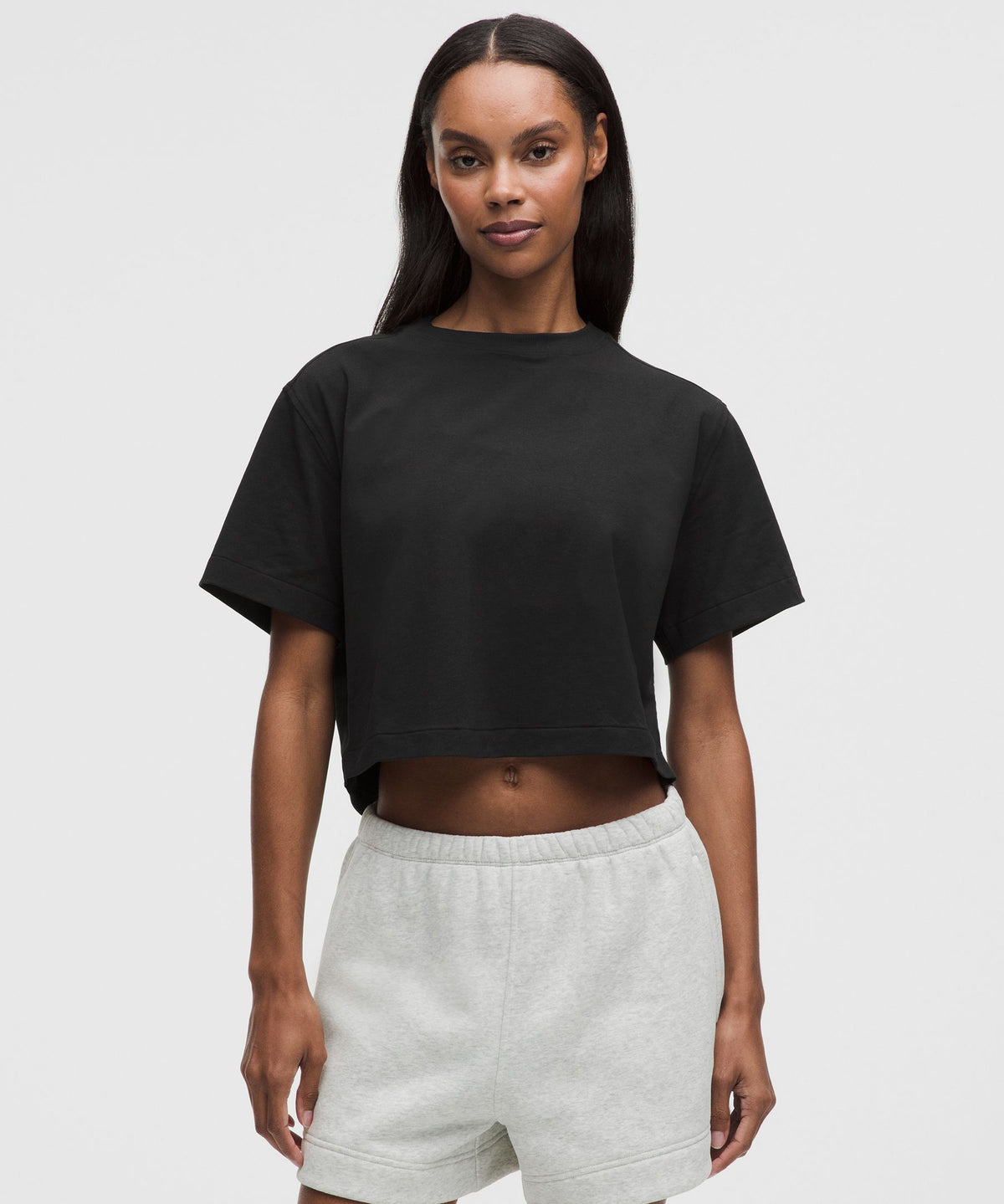 All Yours Organic Cotton-Blend Cropped T-Shirt