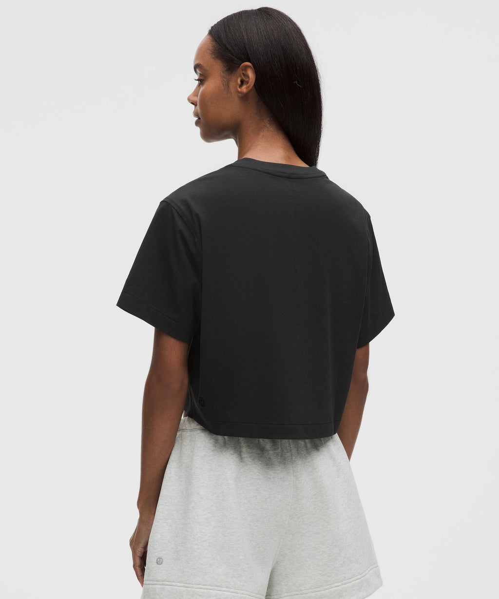 All Yours Organic Cotton-Blend Cropped T-Shirt