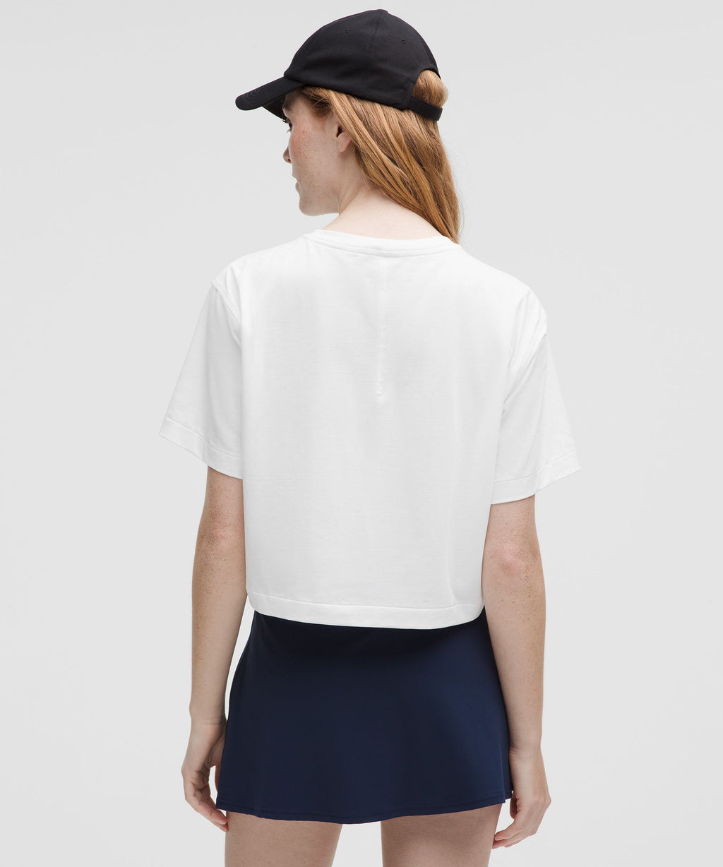 All Yours Organic Cotton-Blend Cropped T-Shirt