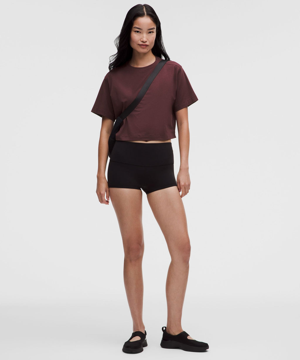 All Yours Organic Cotton-Blend Cropped T-Shirt
