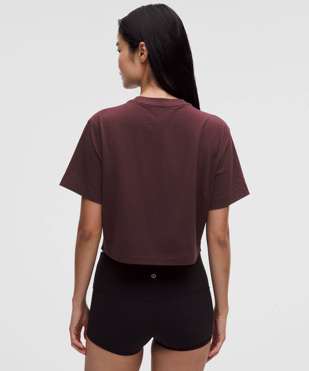 All Yours Organic Cotton-Blend Cropped T-Shirt