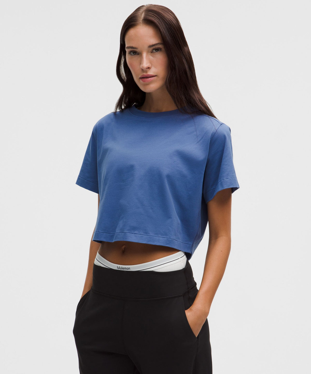All Yours Organic Cotton-Blend Cropped T-Shirt
